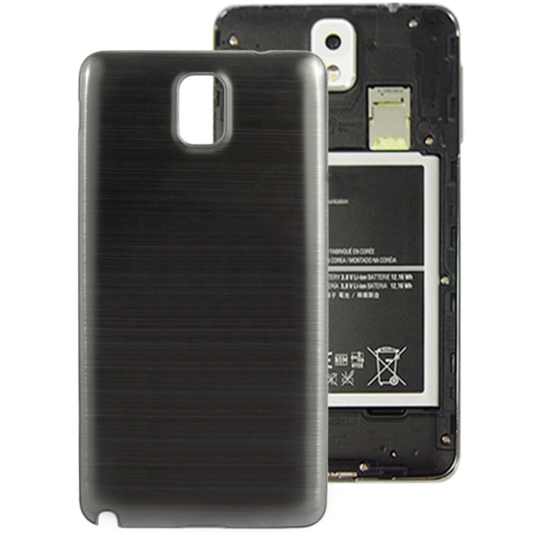 For Galaxy Note III / N9000 Full Metallic Brushed  Battery Cover with Black Frame