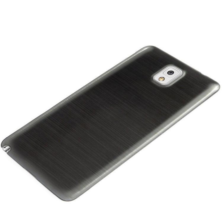 For Galaxy Note III / N9000 Full Metallic Brushed  Battery Cover with Black Frame
