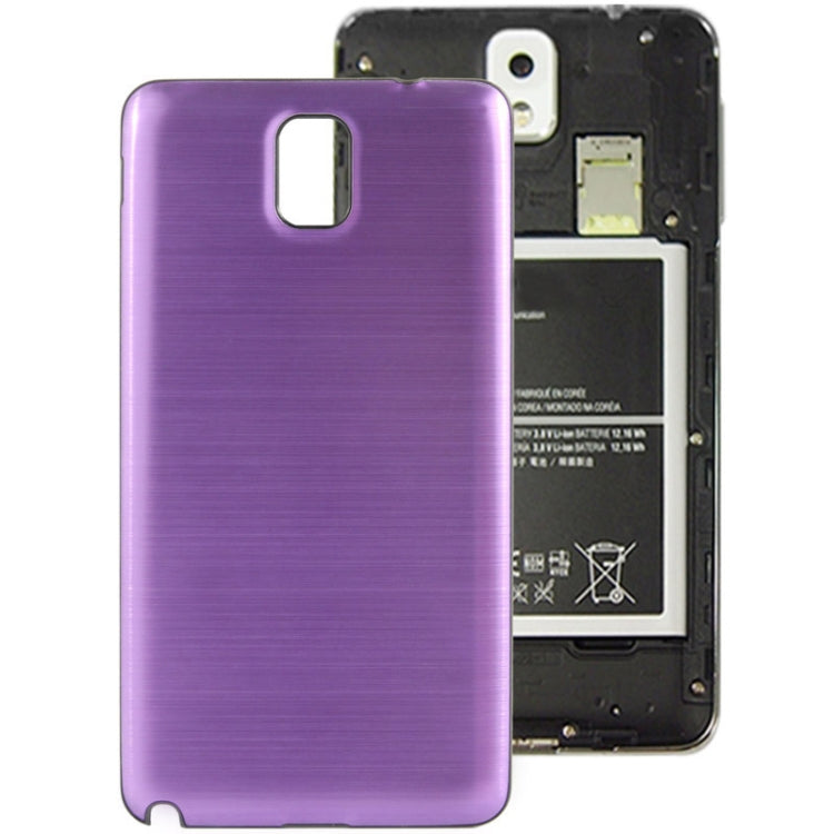 For Galaxy Note III / N9000 Full Metallic Brushed  Battery Cover with Black Frame