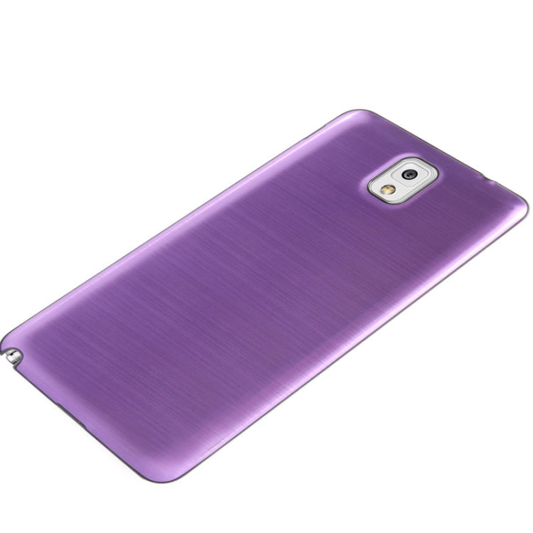 For Galaxy Note III / N9000 Full Metallic Brushed  Battery Cover with Black Frame