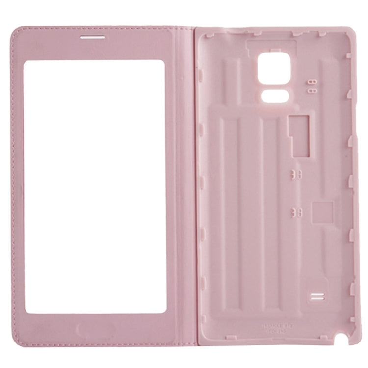 For Galaxy Note 4 Touch Panel Horizontal Flip PU Leather Case and Plastic  Back Cover with Call Display ID