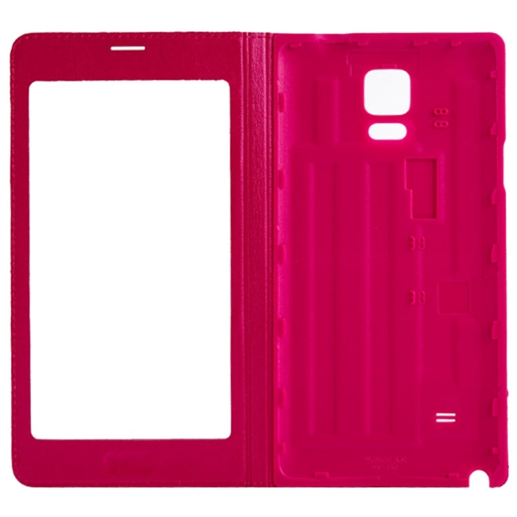 For Galaxy Note 4 Touch Panel Horizontal Flip PU Leather Case and Plastic  Back Cover with Call Display ID