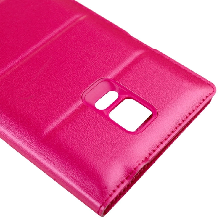 For Galaxy Note 4 Touch Panel Horizontal Flip PU Leather Case and Plastic  Back Cover with Call Display ID