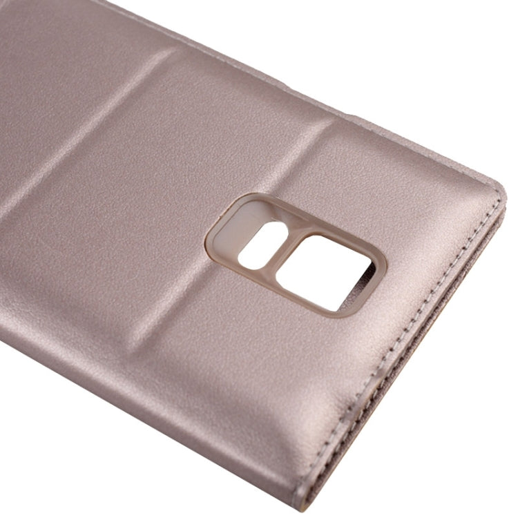 For Galaxy Note 4 Touch Panel Horizontal Flip PU Leather Case and Plastic  Back Cover with Call Display ID