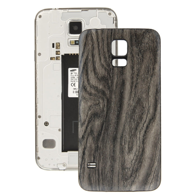 For Galaxy S5 / G900 Wood Texture Plating Plastic Material  Back Cover