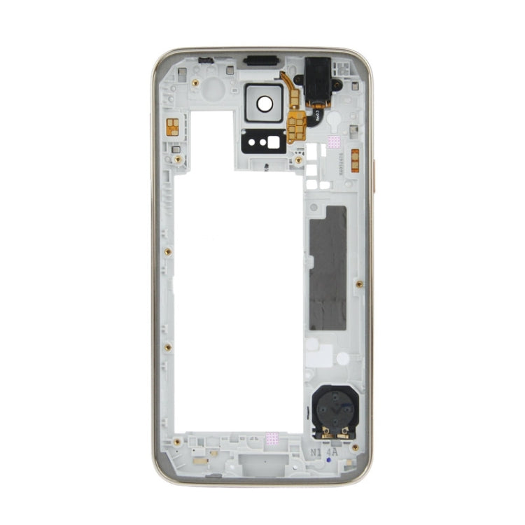 For Galaxy S5 / G900 Front Screen Outer Glass Lens + Full Housing High Quality Plating  Chassis