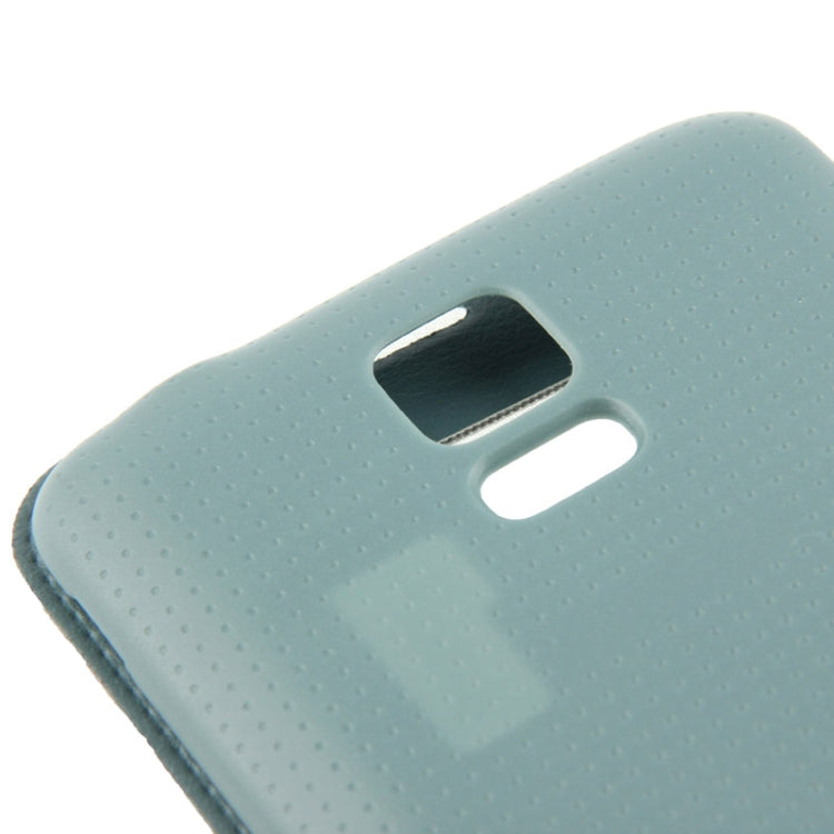 For Galaxy S5 / G900 Transparent Window Design Flip Leather Case  Back Cover with Call Display ID