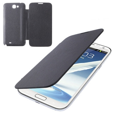 For Galaxy Note II / N7100 Litchi Texture Paste Skin  Battery Cover + Flip Leather Case