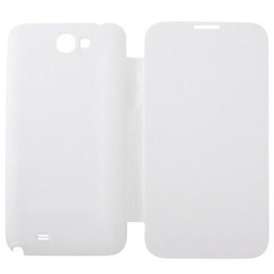 For Galaxy Note II / N7100 Litchi Texture Paste Skin  Battery Cover + Flip Leather Case