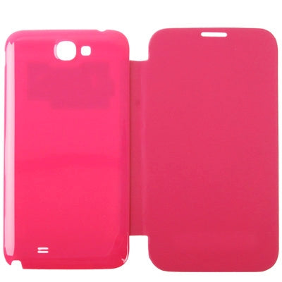 For Galaxy Note II / N7100 Original Style Pure Color  Battery Cover + Flip Leather Case