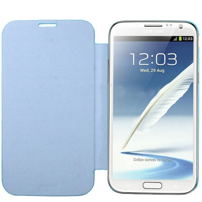 For Galaxy Note II / N7100 Original Style Pure Color  Battery Cover + Flip Leather Case