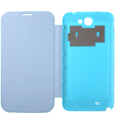 For Galaxy Note II / N7100 Original Style Pure Color  Battery Cover + Flip Leather Case