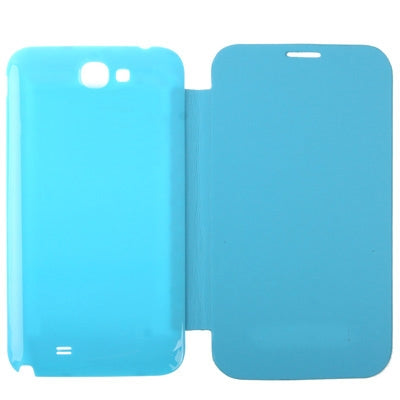 For Galaxy Note II / N7100 Original Style Pure Color  Battery Cover + Flip Leather Case