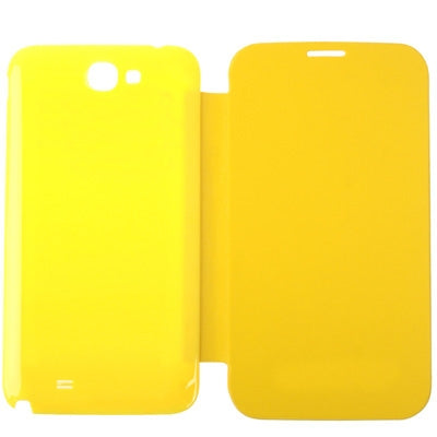 For Galaxy Note II / N7100 Original Style Pure Color  Battery Cover + Flip Leather Case