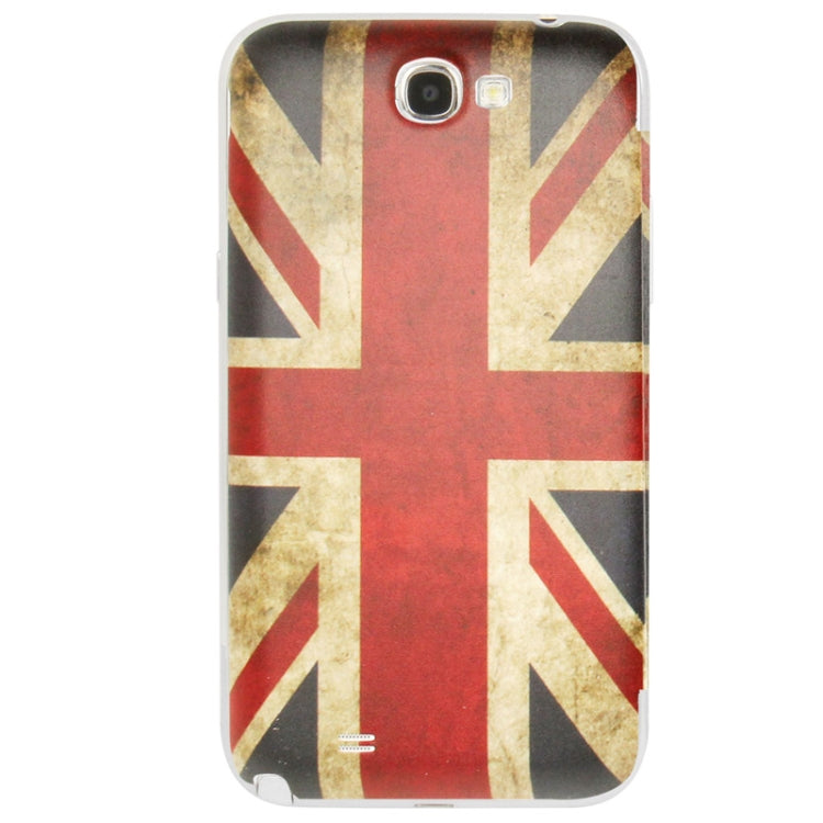 For Galaxy Note II / N7100 Retro British Flag Pattern  Back Cover with Flip Leather Case