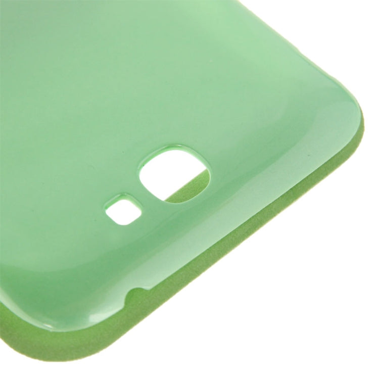 For Galaxy Note II / N7100 Cloth Texture  Back Cover with Flip Leather Case with Call Display ID