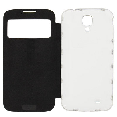 For Galaxy S IV / i9500 Litchi Texture Call Display Flip Leather Case with Sleep / Wake-up Function  Back Cover