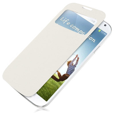 For Galaxy S IV / i9500 Litchi Texture Call Display Flip Leather Case with Sleep / Wake-up Function  Back Cover