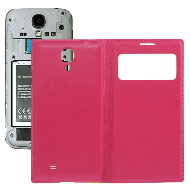 For Galaxy S IV / i9500 Aomacsi Series Leather Case + Plastic  Back Cover with Call Display ID