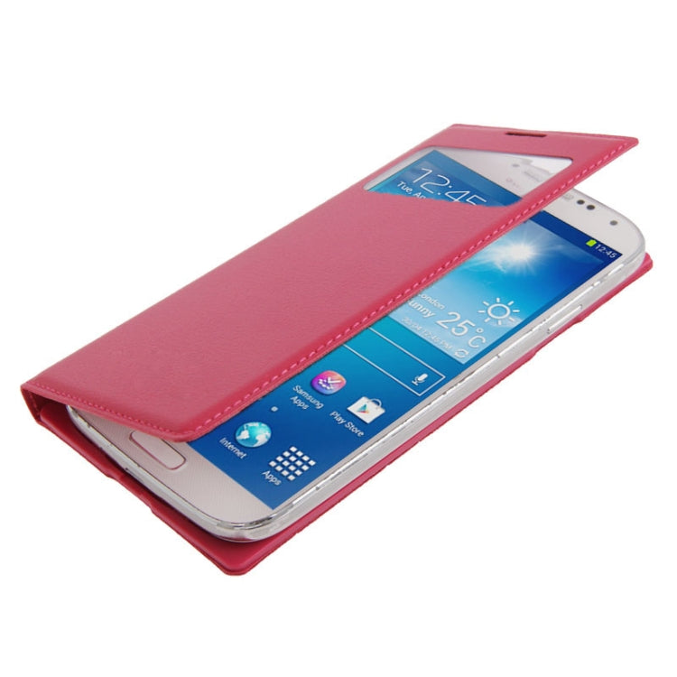 For Galaxy S IV / i9500 Aomacsi Series Leather Case + Plastic  Back Cover with Call Display ID