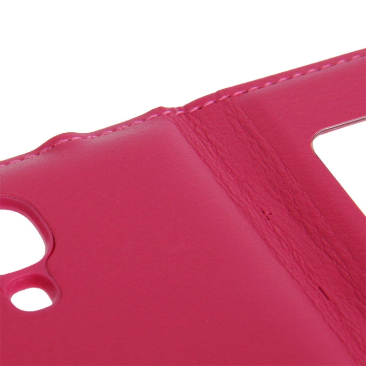 For Galaxy S IV / i9500 Aomacsi Series Leather Case + Plastic  Back Cover with Call Display ID