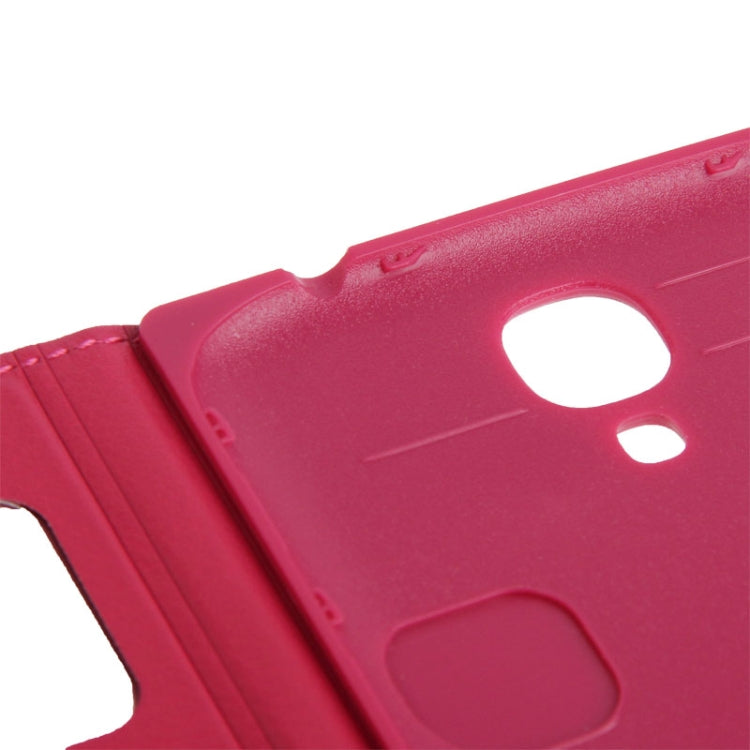 For Galaxy S IV / i9500 Aomacsi Series Leather Case + Plastic  Back Cover with Call Display ID