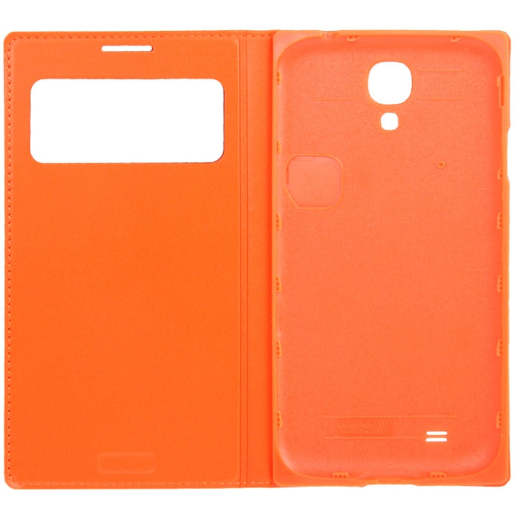 For Galaxy S IV / i9500 Aomacsi Series Leather Case + Plastic  Back Cover with Call Display ID