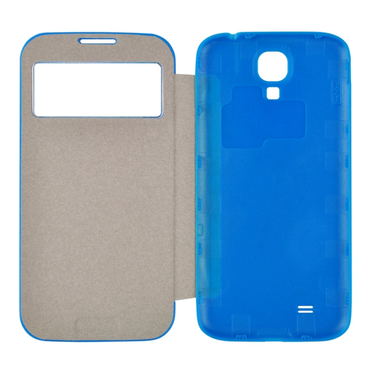 For Galaxy S IV / i9500 Crazy Horse Texture Flip Leather Case + Plastic  Back Cover with Call Display ID