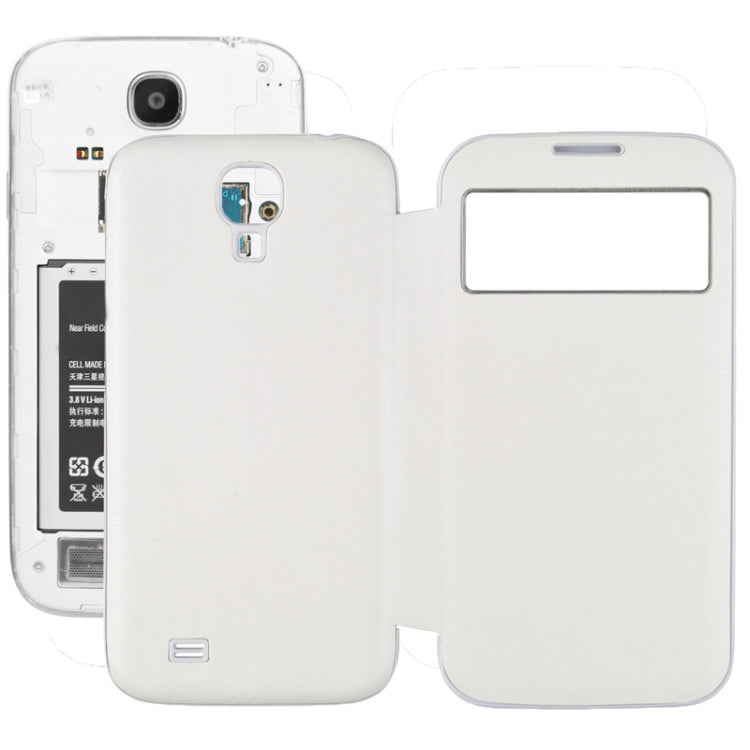 For Galaxy S IV / i9500 Crazy Horse Texture Flip Leather Case + Plastic  Back Cover with Call Display ID