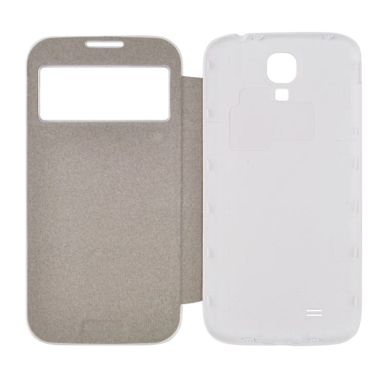 For Galaxy S IV / i9500 Crazy Horse Texture Flip Leather Case + Plastic  Back Cover with Call Display ID