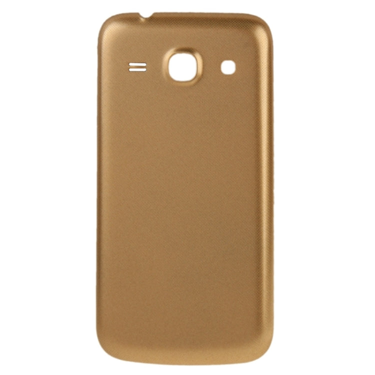 For Galaxy Core Plus / G350 Plaid Texture Back Housing Cover  (Gold)