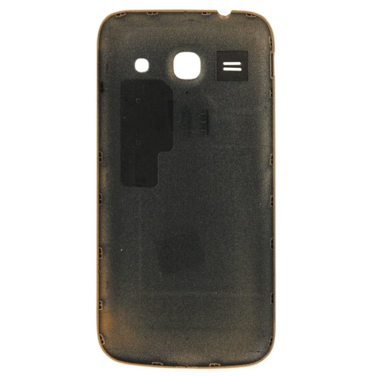 For Galaxy Core Plus / G350 Plaid Texture Back Housing Cover  (Gold)