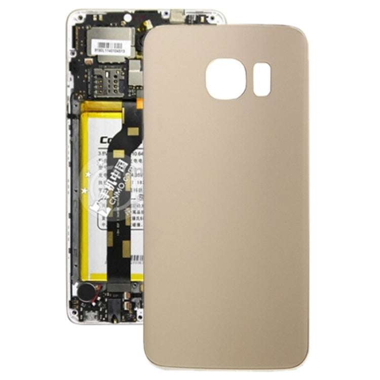 For Galaxy S6 Edge Original Battery Back Cover (Gold)