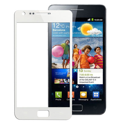 For Galaxy SII / i9100 Original Front Screen Outer Glass Lens (White)