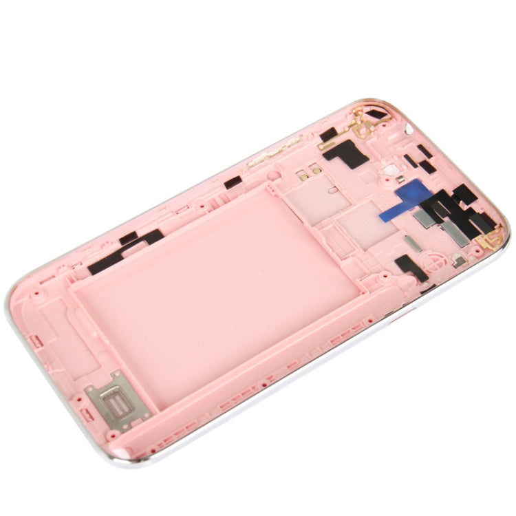 For Galaxy Note II / N7100 Original Full Housing Chassis with Back Cover + Volume Button (Pink)