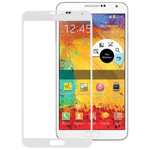 For Galaxy Note III / N9000 Original Front Screen Outer Glass Lens (White)