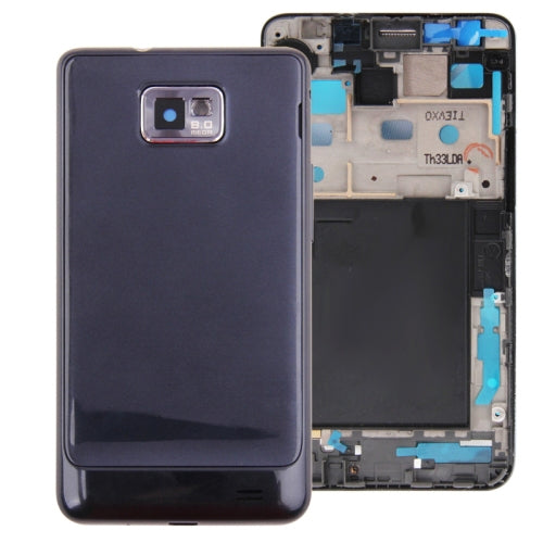 For Galaxy S II Plus / i9105 Full Housing  Chassis + Back Cover (Dark Blue)