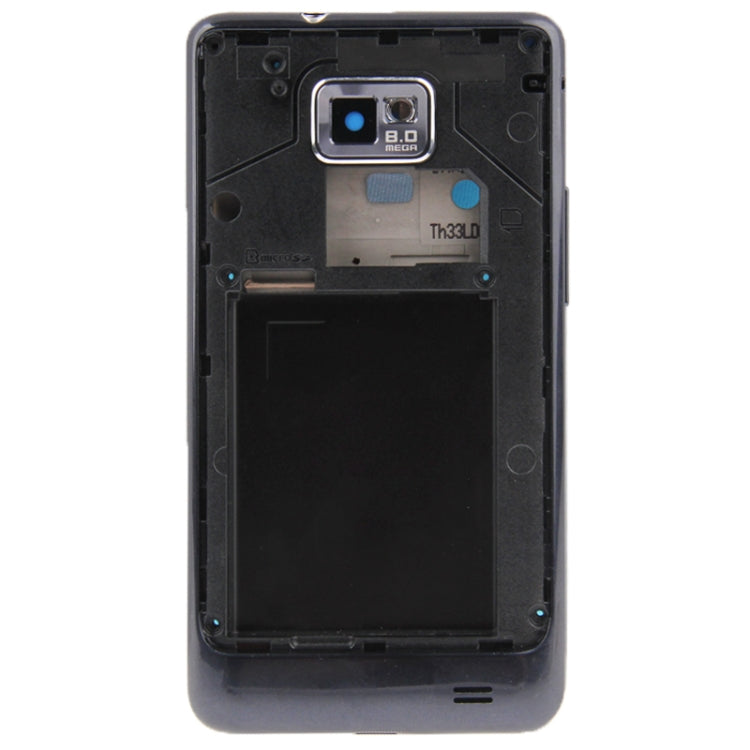 For Galaxy S II Plus / i9105 Full Housing  Chassis + Back Cover (Dark Blue)