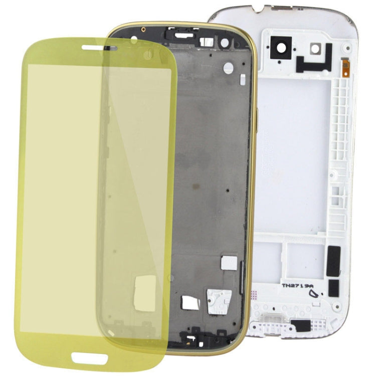 For Galaxy SIII / i9300 Full Housing High Quality Plating  Chassis (Outer Screen Glass Digitizer Cover + Middle Frame Chassis Bezel +  Battery Cover)