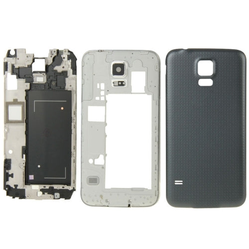 For Galaxy S5 / G9008V Full Housing Faceplate Cover  (Black)