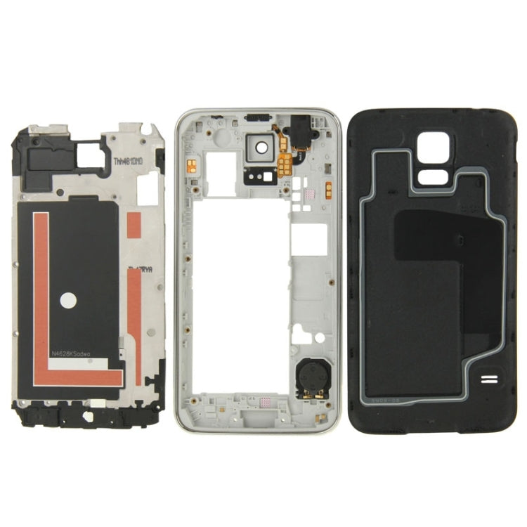 For Galaxy S5 / G9008V Full Housing Faceplate Cover  (Black)