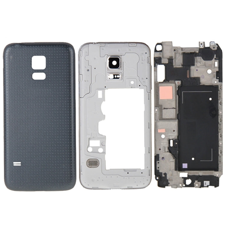 For Galaxy Alpha / G850 Full Housing Cover (Front Housing LCD Frame Bezel Plate + Middle Frame Bezel Back Plate Housing Camera Lens Panel + Battery Back Cover )