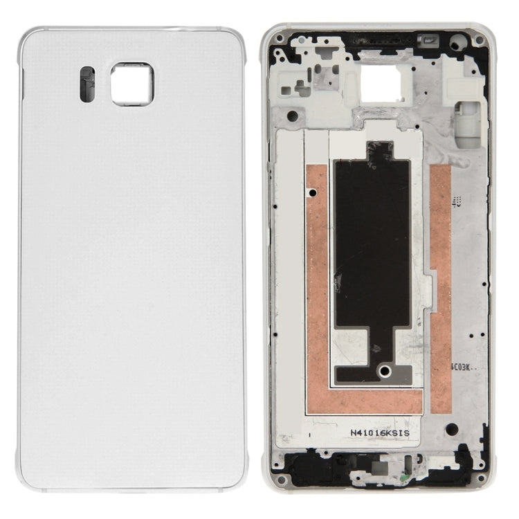 For Galaxy Alpha / G850 Full Housing Cover (Front Housing LCD Frame Bezel Plate + Middle Frame Bezel Back Plate Housing Camera Lens Panel + Battery Back Cover )