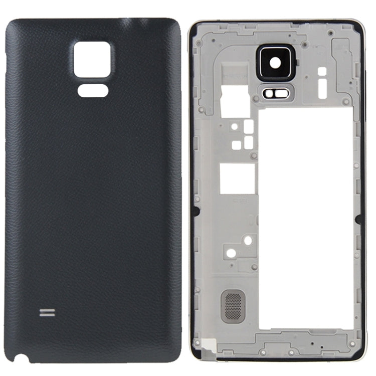 For Galaxy Note 4 / N910F Full Housing Cover (Middle Frame Bezel Back Plate Housing Camera Lens Panel + Battery Back Cover )