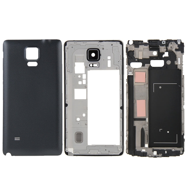 For Galaxy Note 4 / N910F Full Housing Cover (Front Housing LCD Frame Bezel Plate + Middle Frame Bezel Back Plate Housing Camera Lens Panel + Battery Back Cover )