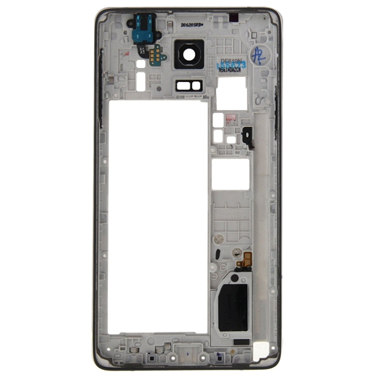 For Galaxy Note 4 / N910V Middle Frame Bezel Back Plate Housing Camera Lens Panel with Speaker Ringer Buzzer and Earphone Hole