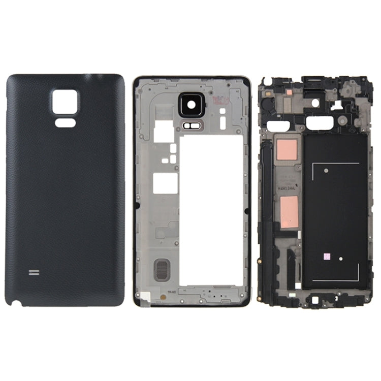 For Galaxy Note 4 / N910V Full Housing Cover (Front Housing LCD Frame Bezel Plate + Middle Frame Bezel Back Plate Housing Camera Lens Panel + Battery Back Cover )