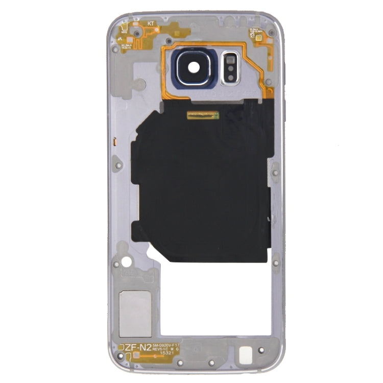 For Galaxy S6 / G920F Back Plate Housing Camera Lens Panel  with Side Keys and Speaker Ringer Buzzer