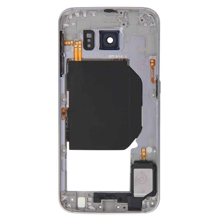 For Galaxy S6 / G920F Back Plate Housing Camera Lens Panel  with Side Keys and Speaker Ringer Buzzer