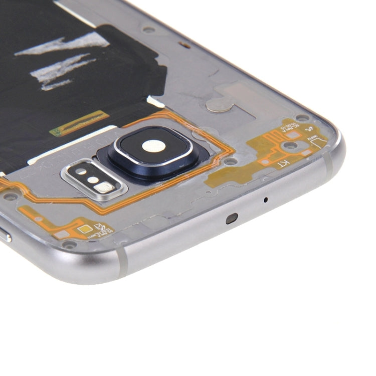 For Galaxy S6 / G920F Back Plate Housing Camera Lens Panel  with Side Keys and Speaker Ringer Buzzer